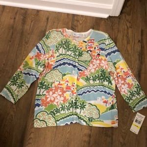 Medium Alfred dunner tropical vibes sweater